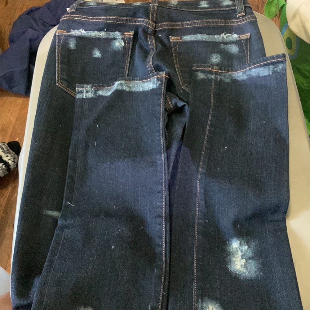 J BRAND CUSTOM DISTRESSED DENIM JEANS. - Picture 9 of 12